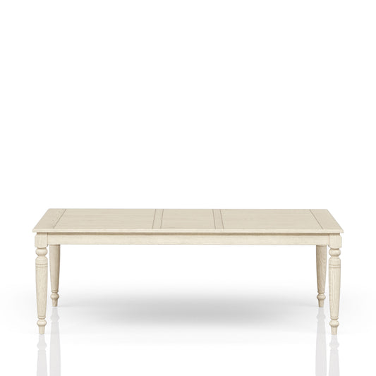 Table with Leaf - Whitewash