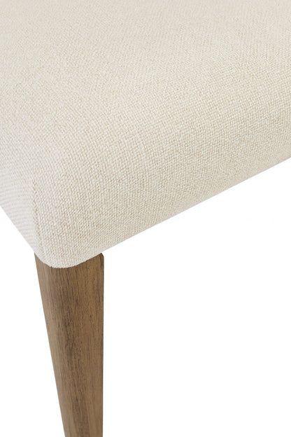 Arch Upholstered Dining Chairs with Cocoa Wood Frame for Kitchen Storage