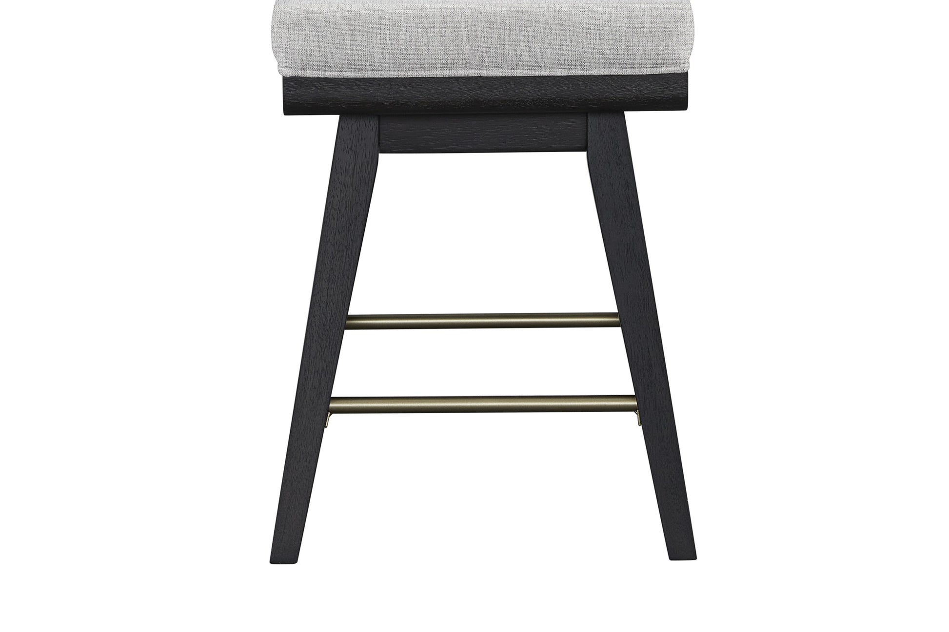 Black Solid Wood Swivel Counter Stool Set of 2 for Dining Room
