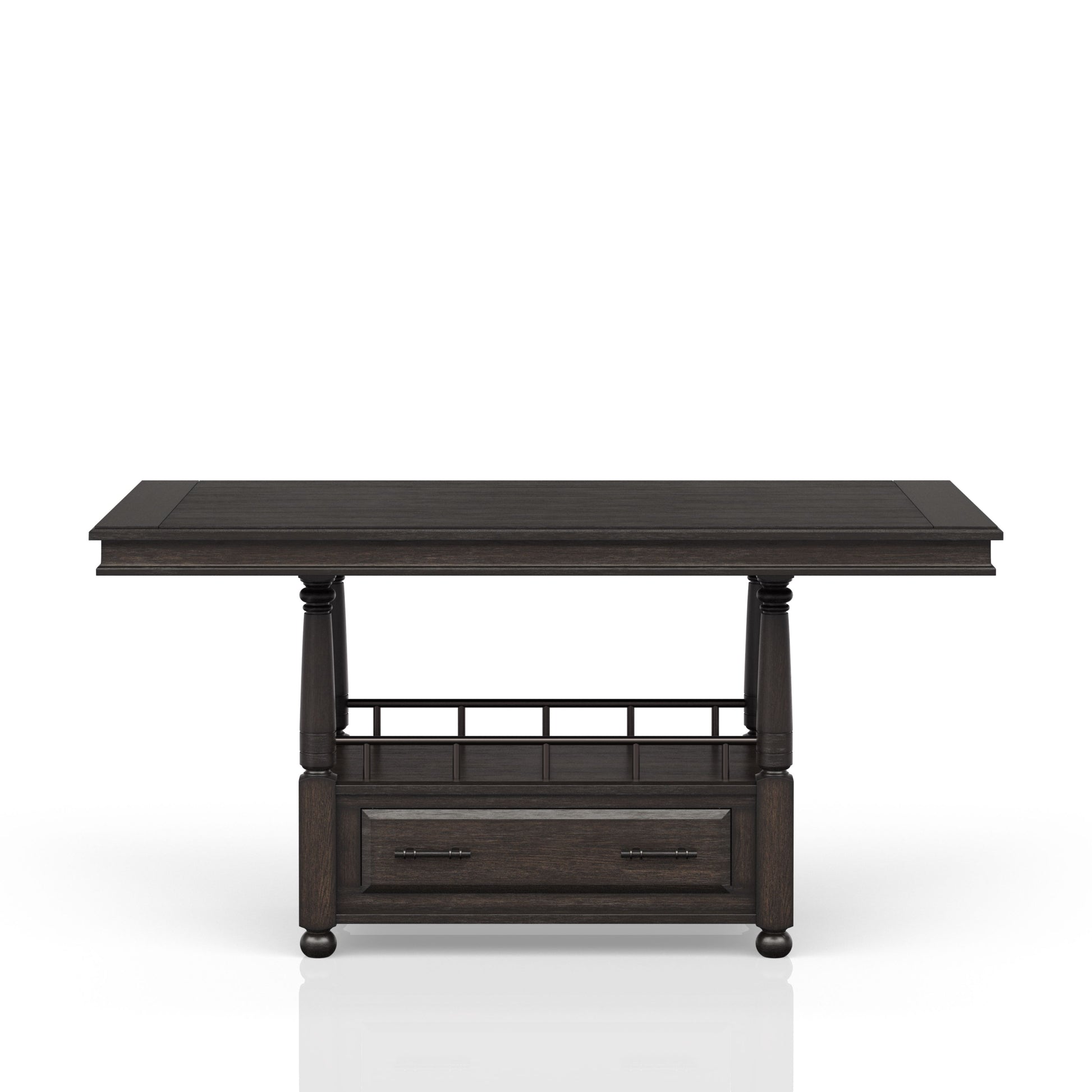 Coffee Counter Height Dining Table with Storage for Dining Room