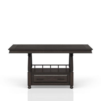 Coffee Counter Height Dining Table with Storage for Dining Room