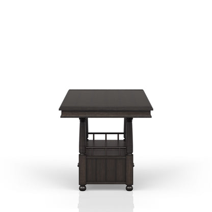 Coffee Counter Height Dining Table with Storage for Dining Room