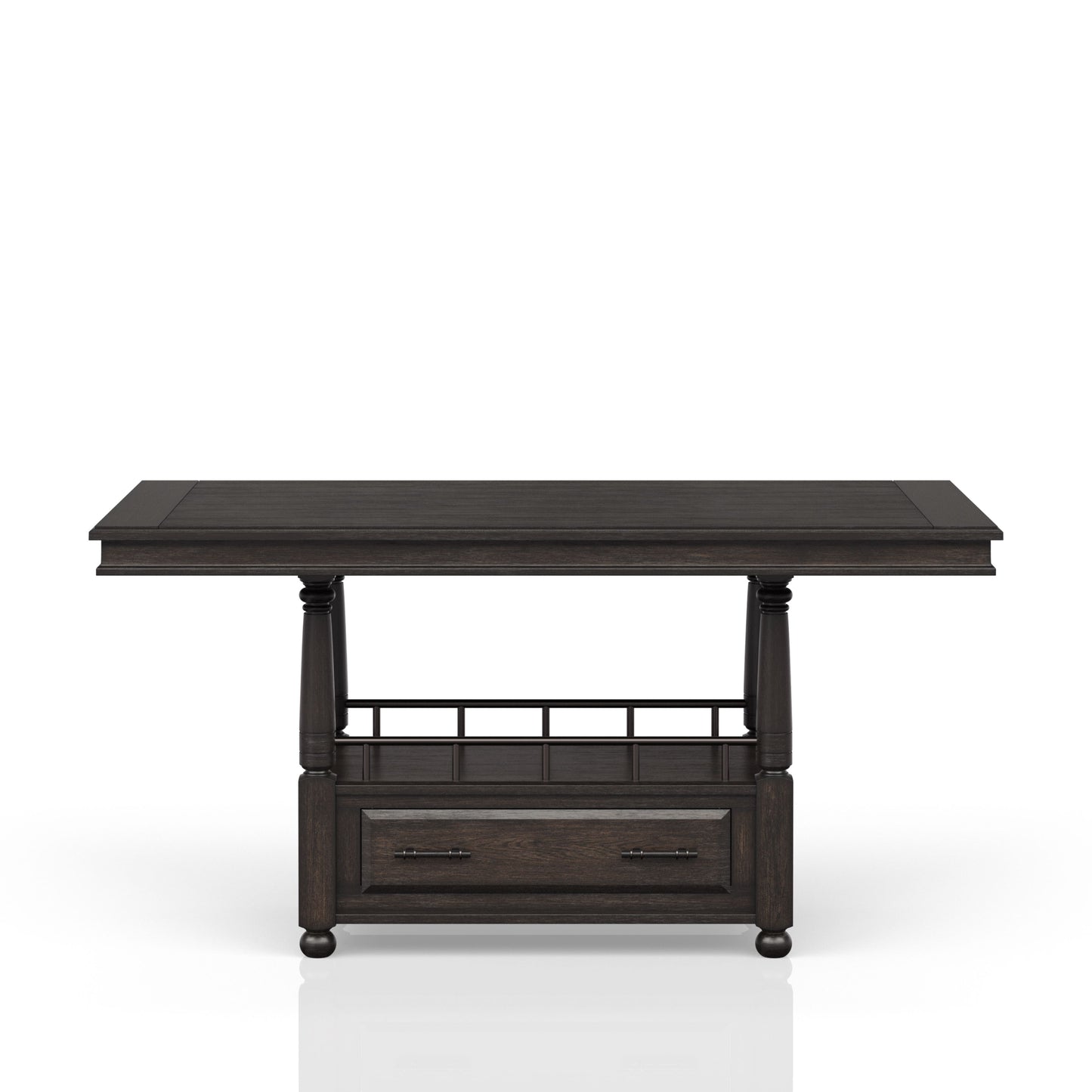 Coffee Counter Height Dining Table with Storage for Dining Room