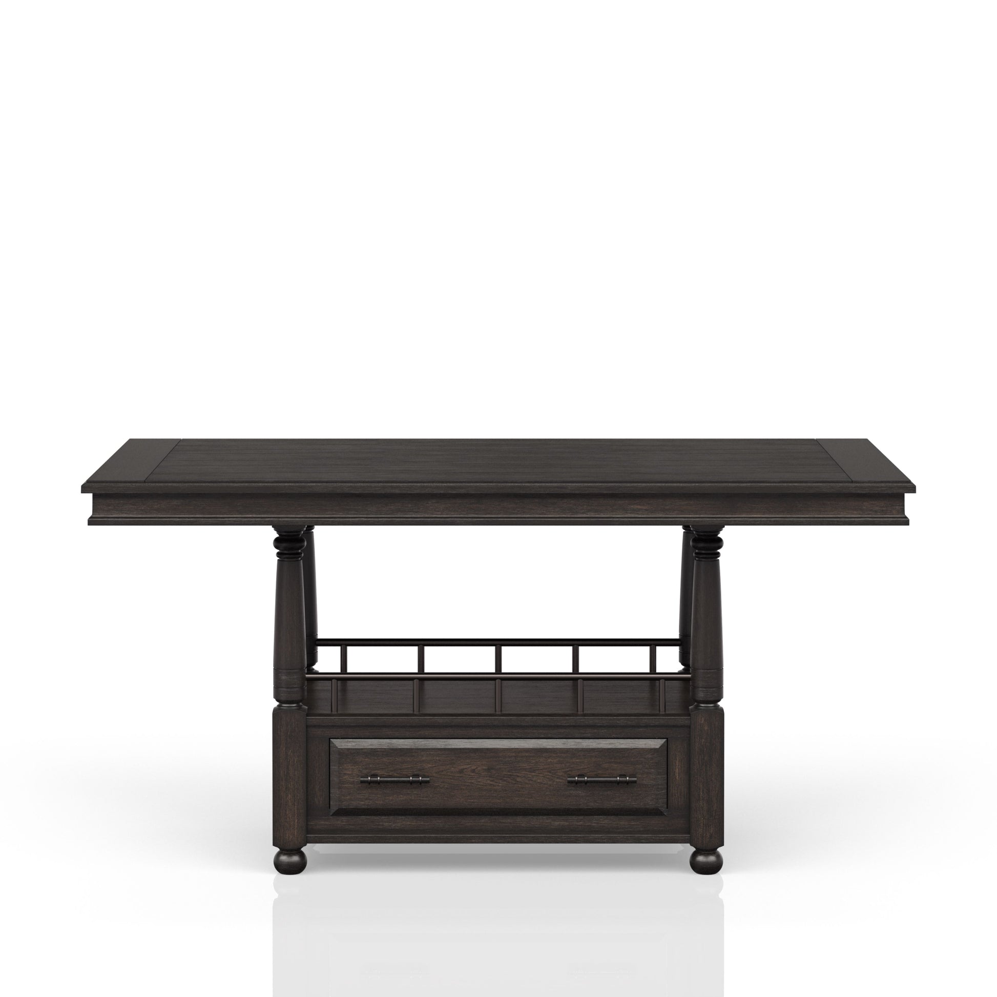 Coffee Counter Height Dining Table with Storage for Dining Room