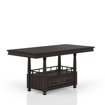 Coffee Counter Height Dining Table with Storage for Dining Room