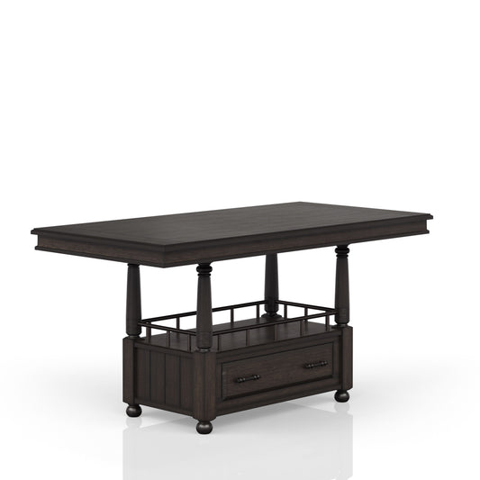 Deep Coffee Counter Height Dining Table