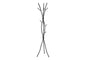 Coat Rack, Hall Tree, Free Standing, 11 Hooks, Entryway, 74"h, Bedroom, Black Metal, Contemporary, Modern