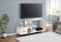 Tv Stand, 48 Inch, Console, Media Entertainment Center, Storage Drawer, Living Room, Bedroom, White Marble Look Laminate, Contemporary, Modern