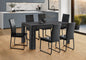 Dining Table, 60" Rectangular, Kitchen, Dining Room, Black Laminate, Contemporary, Modern