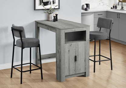 2-Piece Counter Height Barstool Set - Black Metal