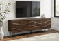 Tv Stand, 72 Inch, Console, Media Entertainment Center, Storage Cabinet, Storage Drawers, Bedroom, Living Room, Brown Laminate, Mid Century, Modern