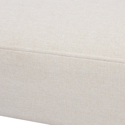 Beige Polyester Dining Bench - 51" x 24" for Dining Room