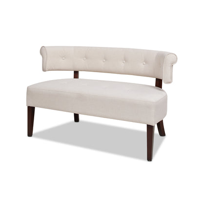 Beige Polyester Dining Bench - 51" x 24" for Dining Room