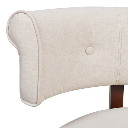 Beige Polyester Dining Bench - 51" x 24" for Dining Room