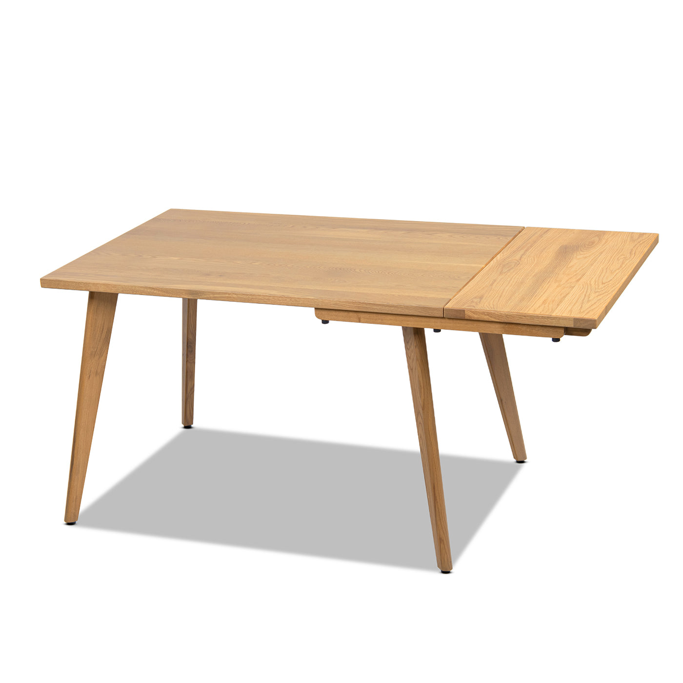 Capri Solid Oak Extendable Dining Table - 4-6 Seats Natural Brown