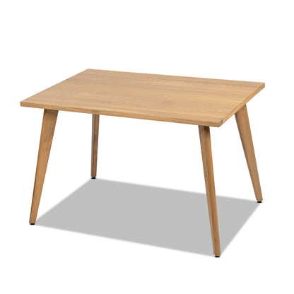 Capri Solid Oak Extendable Dining Table - 4-6 Seats Natural Brown
