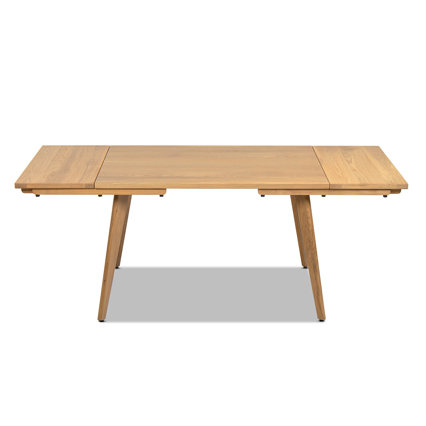 Capri Solid Oak Extendable Dining Table - 4-6 Seats Natural Brown