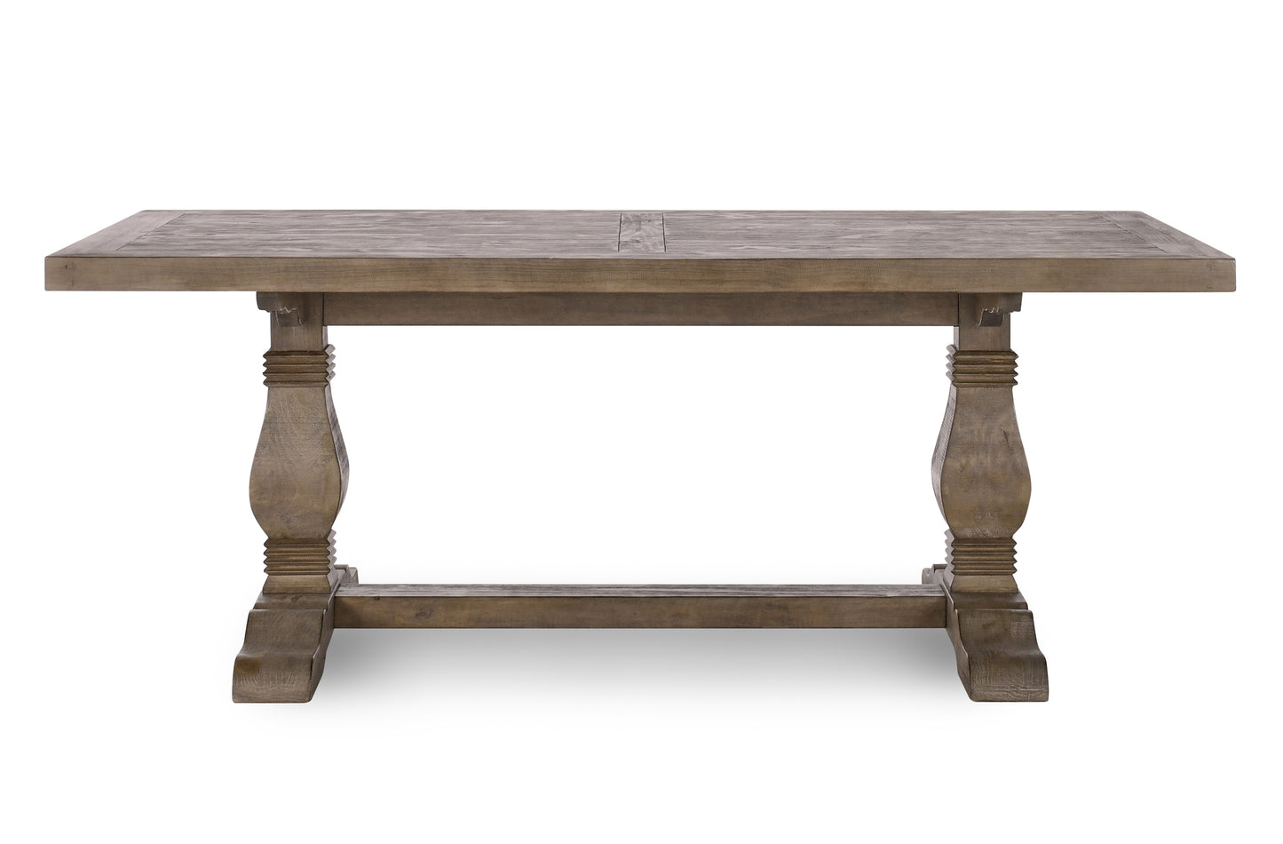 Antique Brown Pine Dining Table for Kitchen and Dining Room
