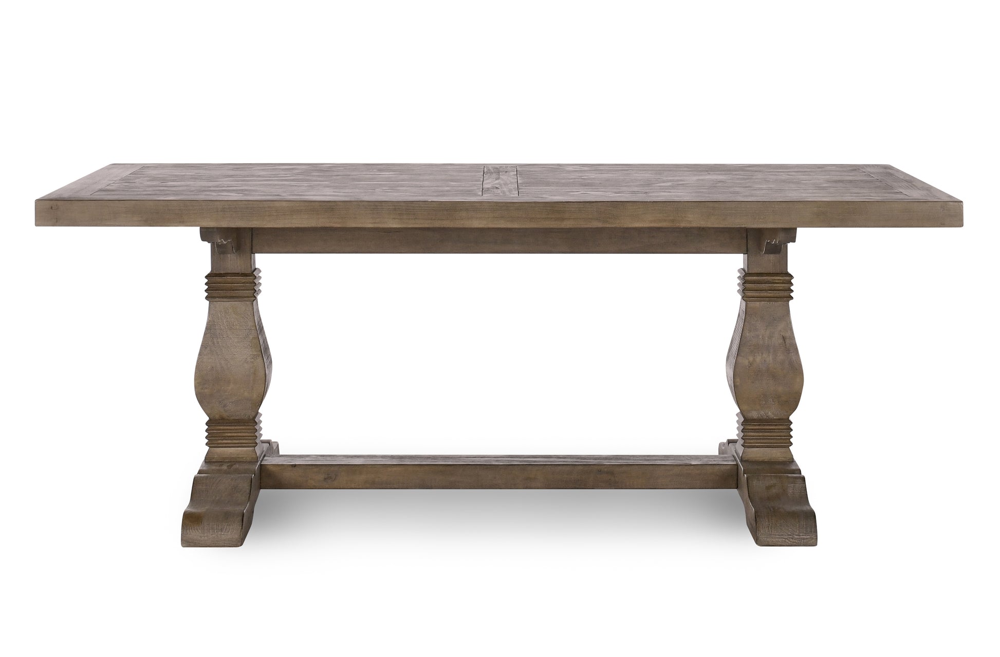 Antique Brown Pine Dining Table for Kitchen and Dining Room