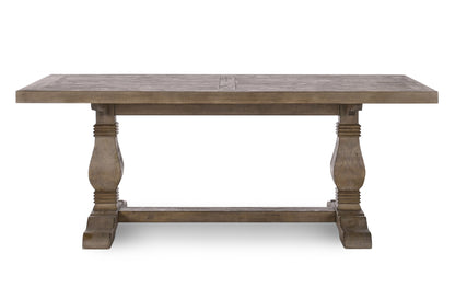 Antique Brown Pine Dining Table for Kitchen and Dining Room