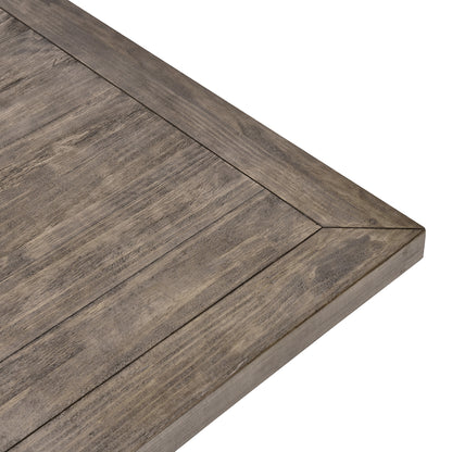 Antique Brown Pine Dining Table for Kitchen and Dining Room