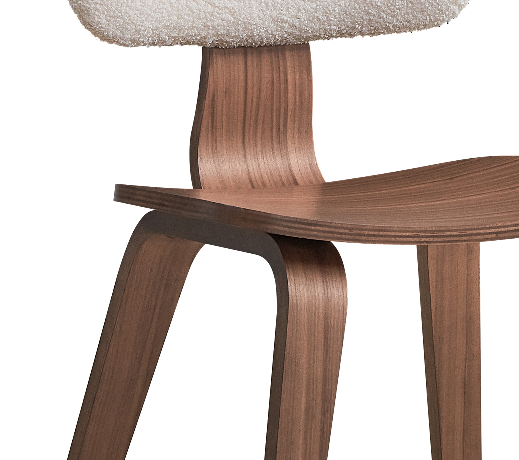 White Walnut Side Chair - Elegant Dining Seating