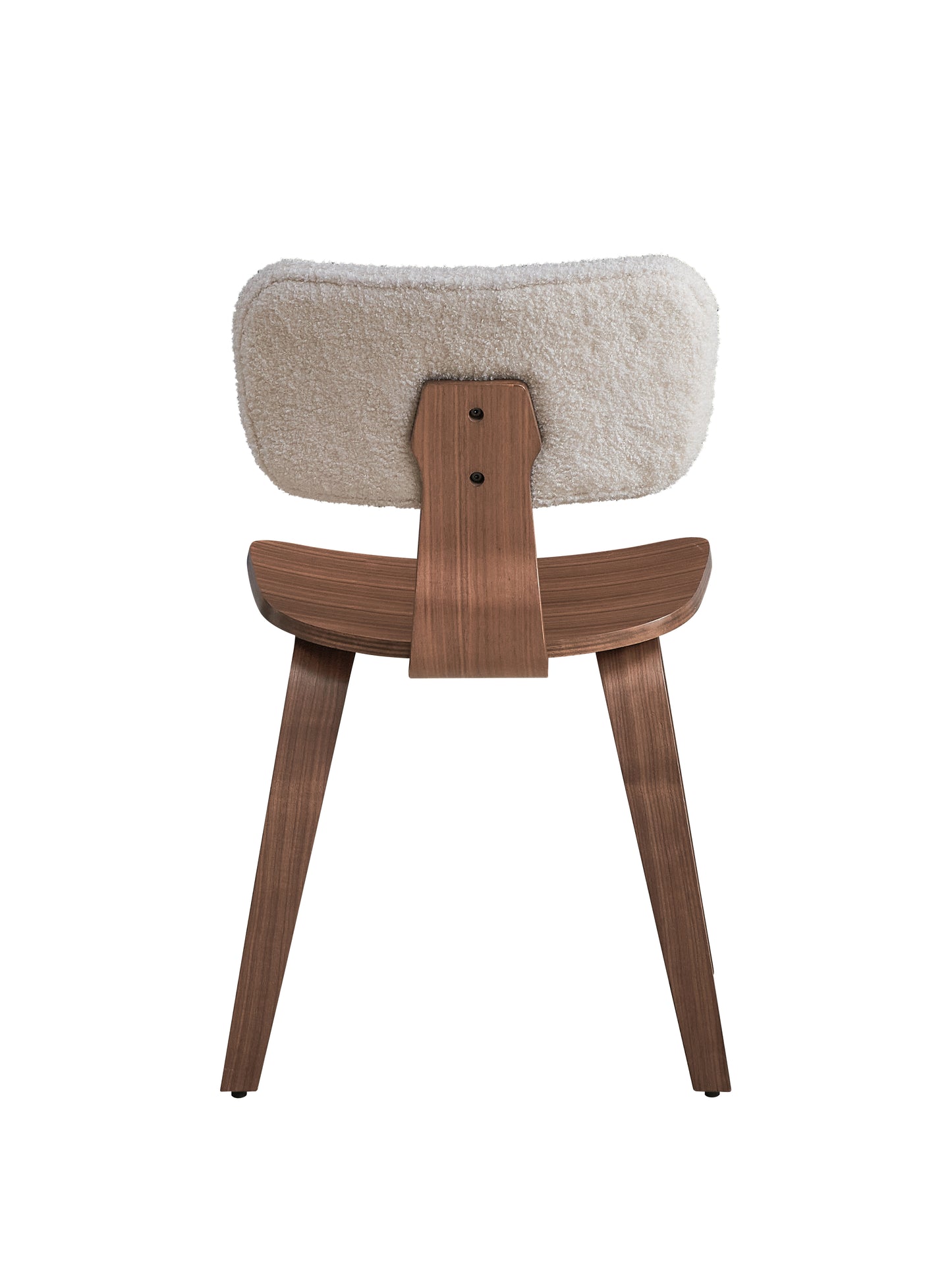 White Walnut Side Chair - Elegant Dining Seating