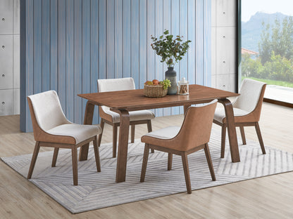 Walnut Finish Dining Table - 35" x 63" for Dining Room