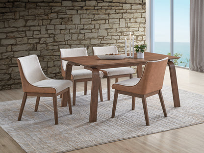 Walnut Finish Dining Table - 35" x 63" for Dining Room