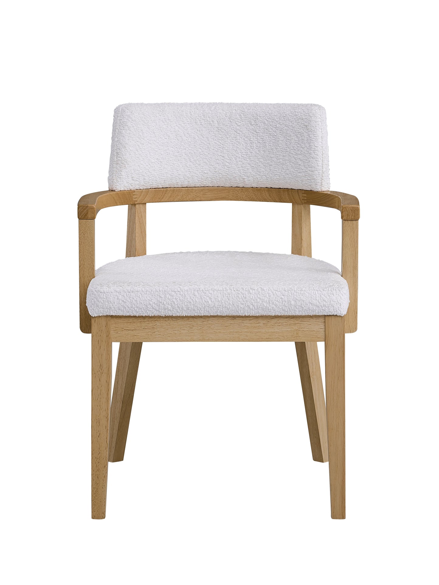 White Synthetic Wood Dining Room Side Chairs Set