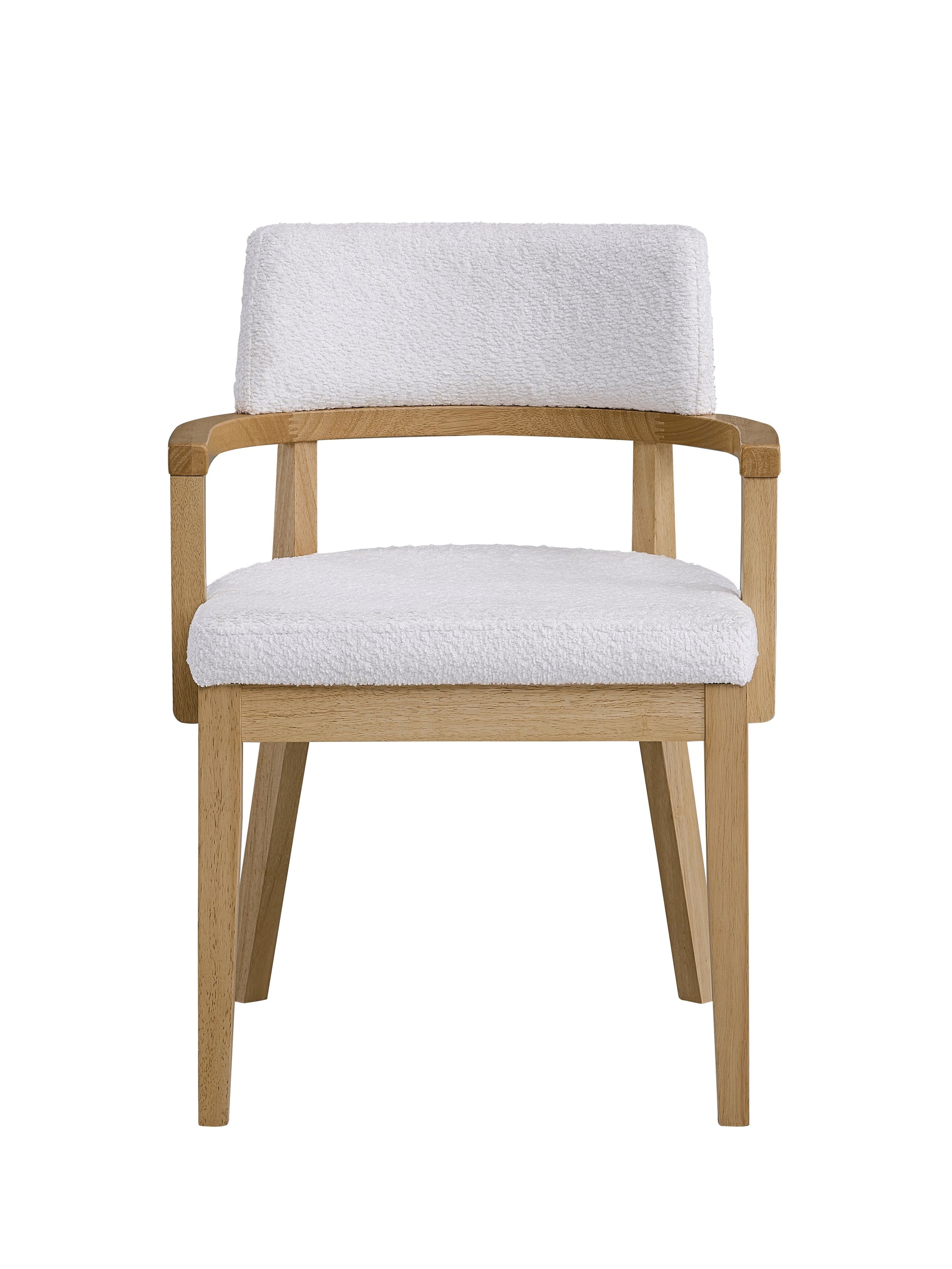 White Synthetic Wood Dining Room Side Chairs Set