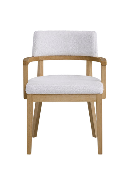 White Synthetic Wood Dining Room Side Chairs Set