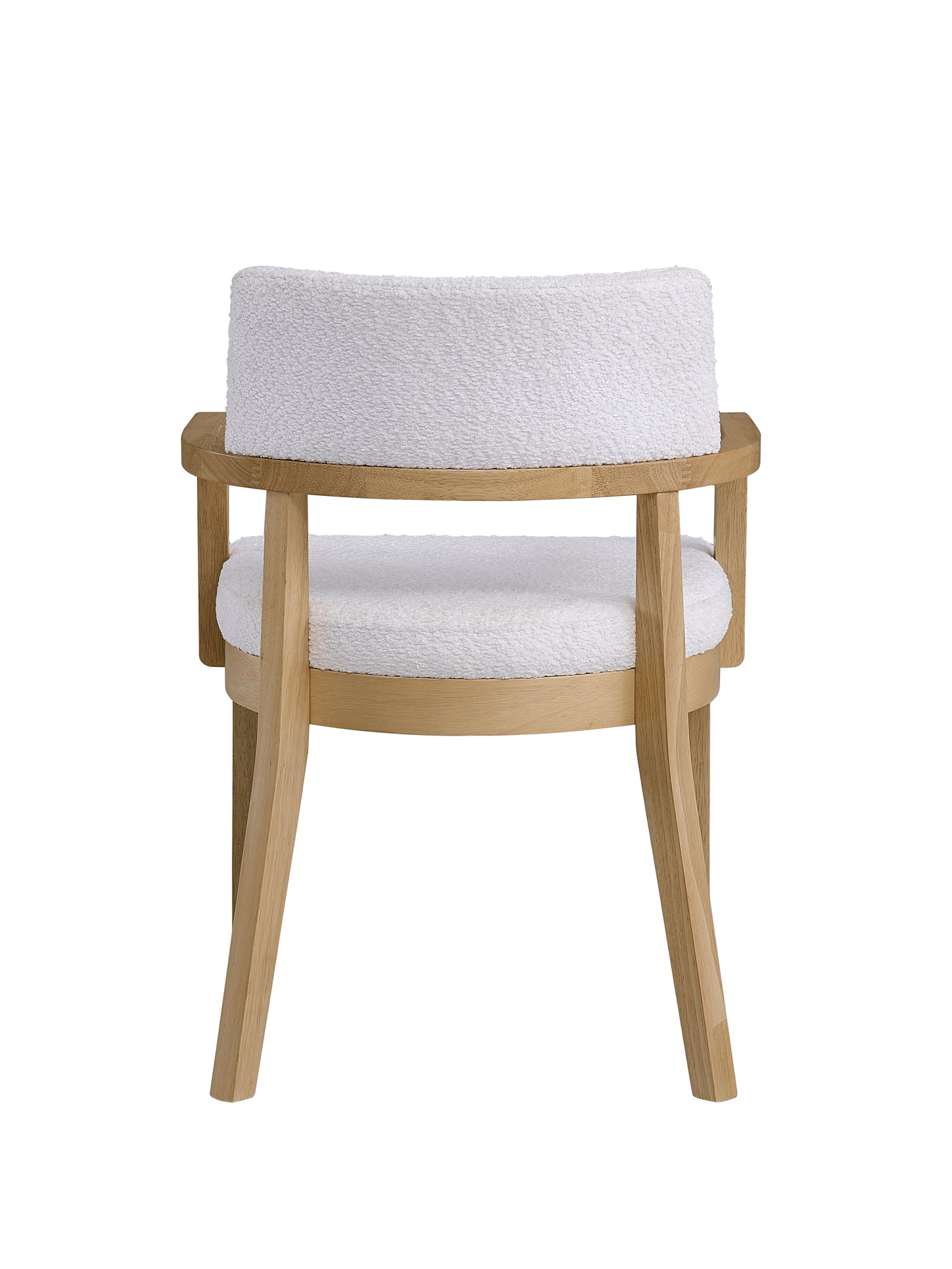 White Synthetic Wood Dining Room Side Chairs Set