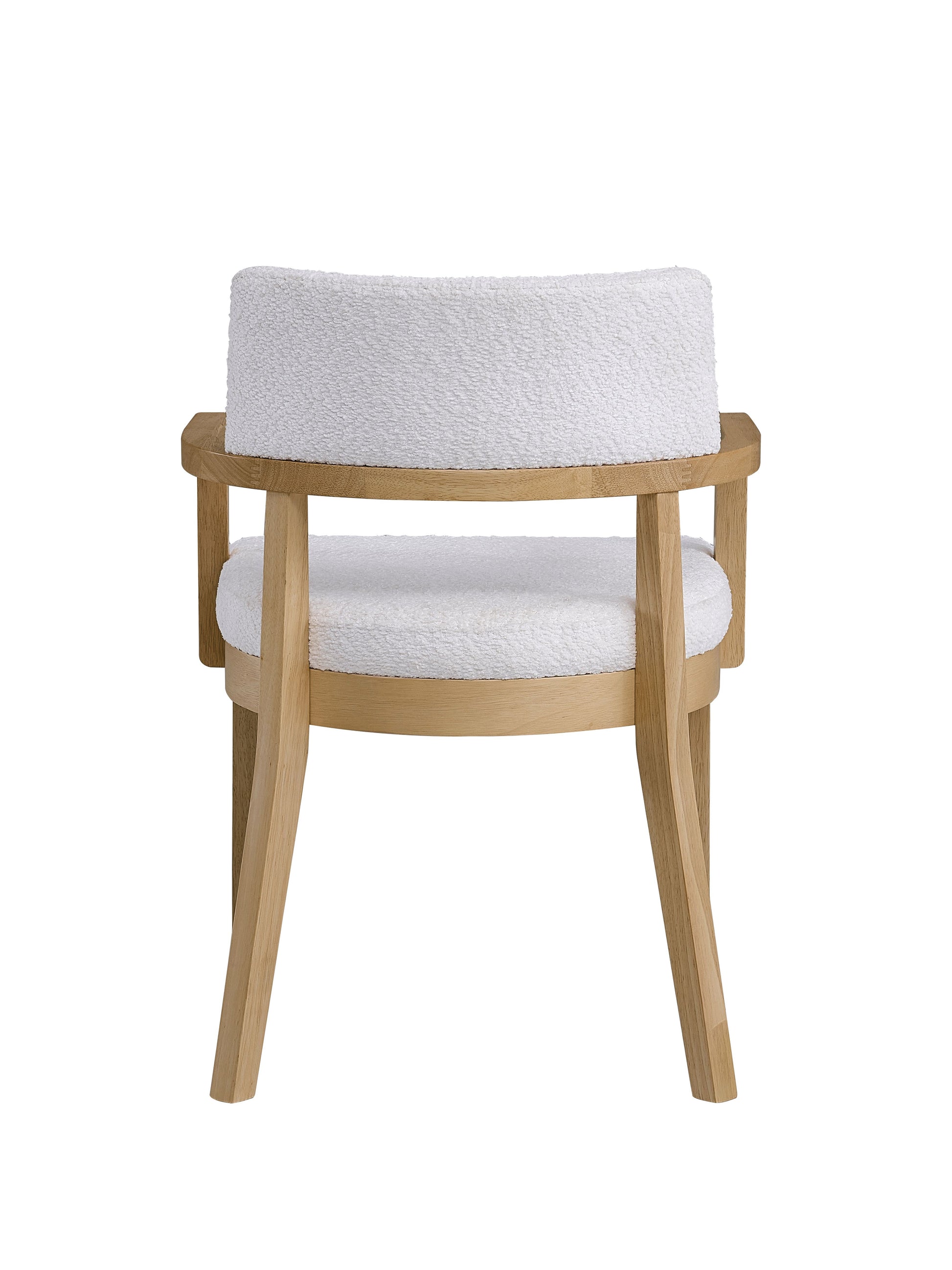 White Synthetic Wood Dining Room Side Chairs Set