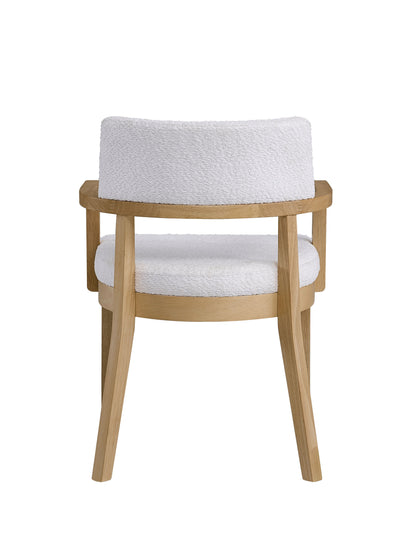 White Synthetic Wood Dining Room Side Chairs Set