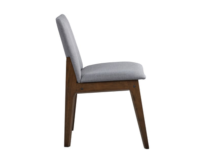 Light Gray Side Chair - Modern Dining Seat for Dining Room