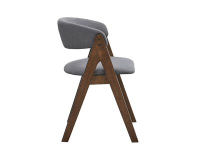Gray Synthetic Wood Dining Chairs for Modern Kitchen Decor