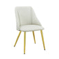Gaines White Synthetic Leather Side Chair (Set of 2)