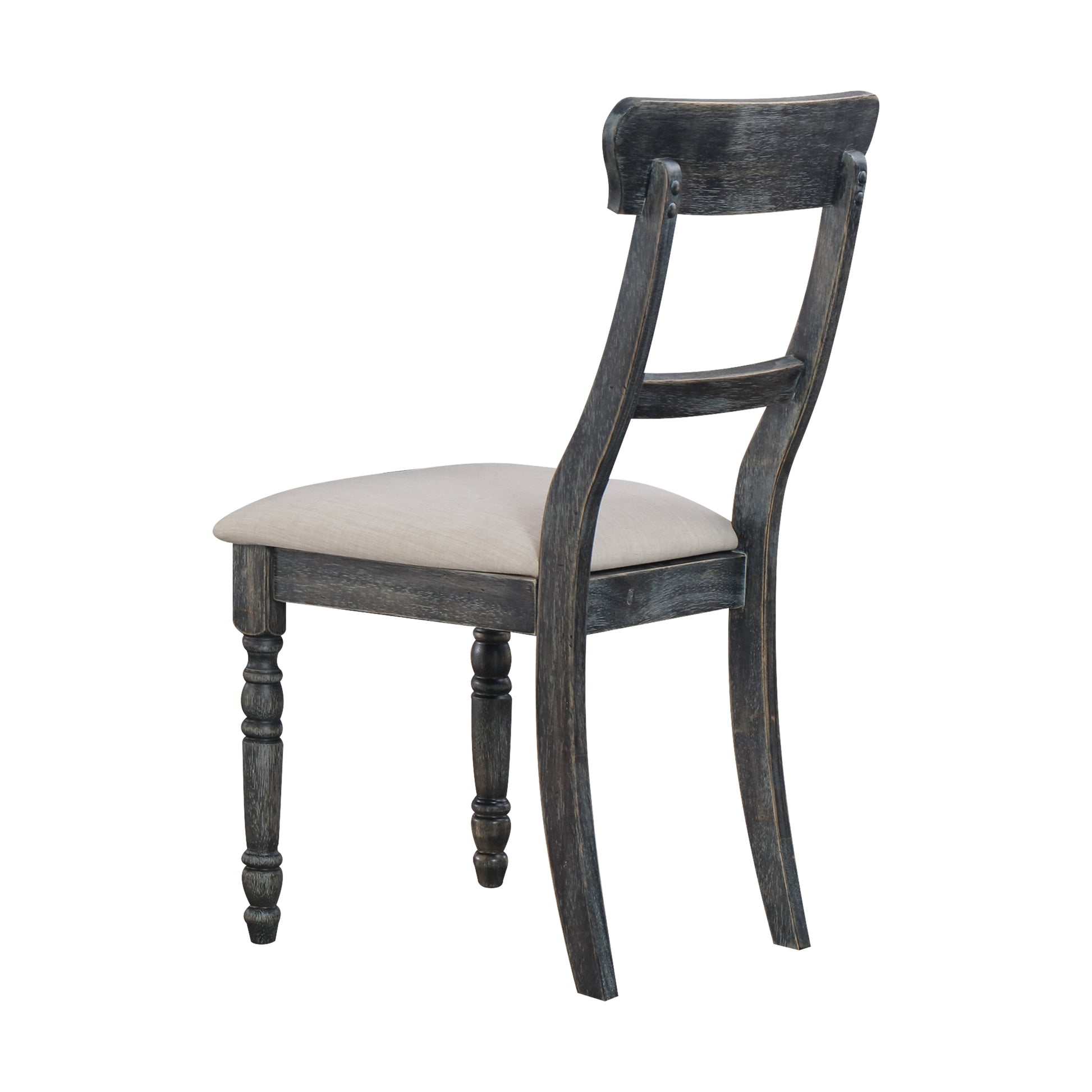 Leventis Light Brown Linen Side Chairs (Set of 2) - Dining Room Seating