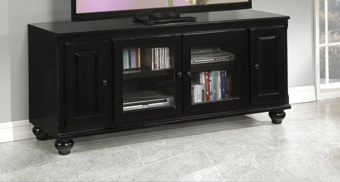 Ferla Black Finish TV Stand - 50-59" TVs for Living Room