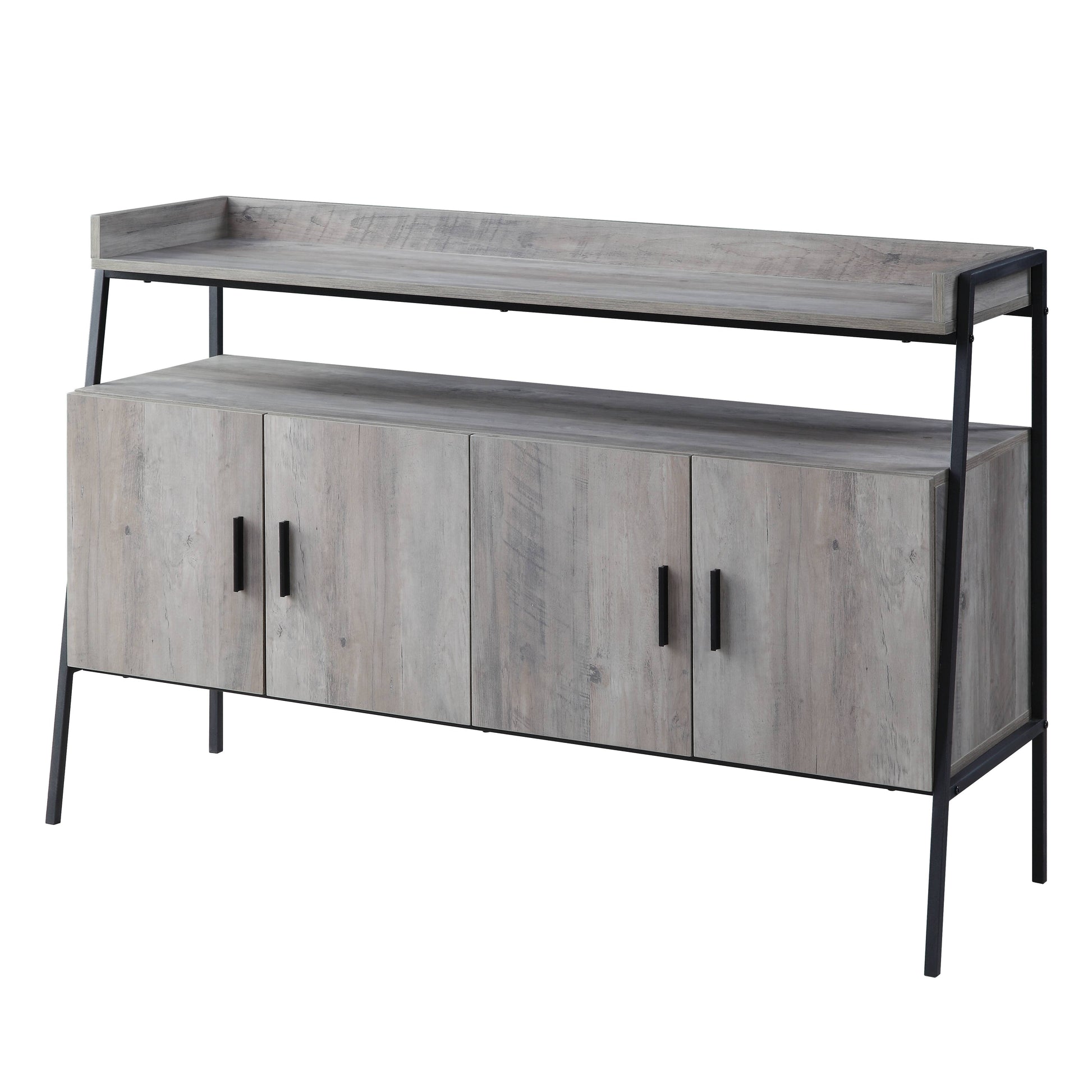 Gray Oak TV Stand - 40-50 Inch Display for Living Room