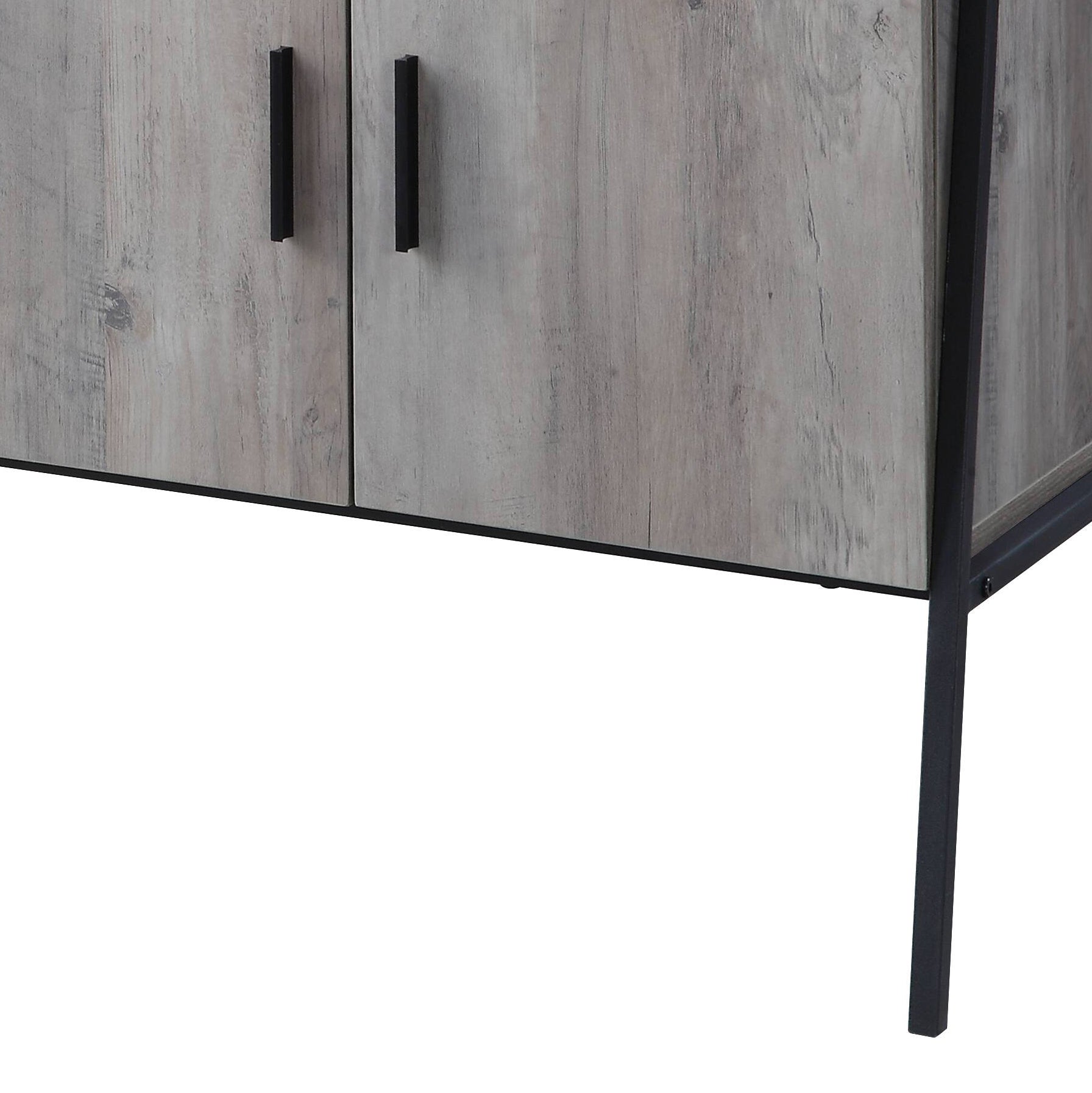 Gray Oak TV Stand - 40-50 Inch Display for Living Room