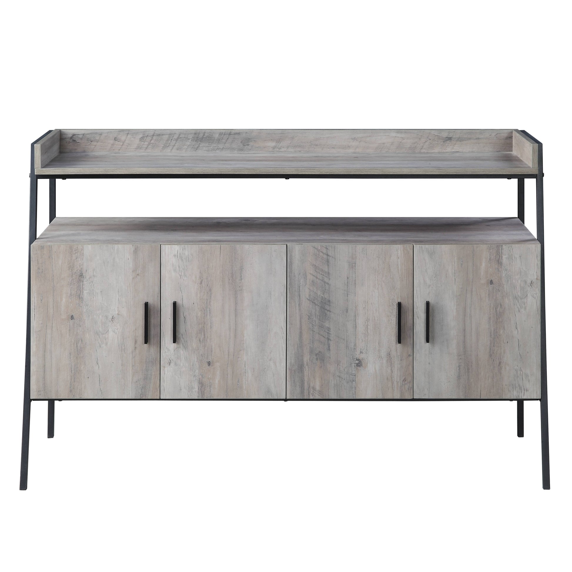 Gray Oak TV Stand - 40-50 Inch Display for Living Room