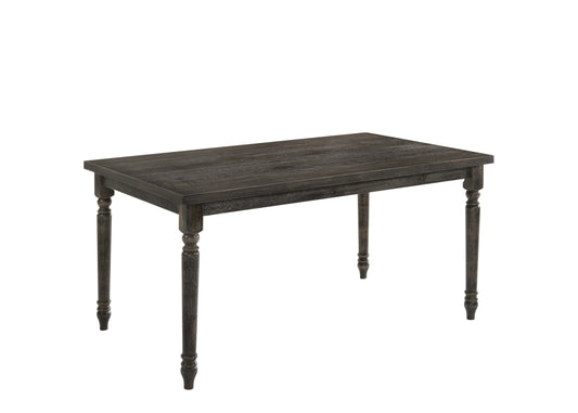 Claudia II Weathered Gray Finish Dining Table