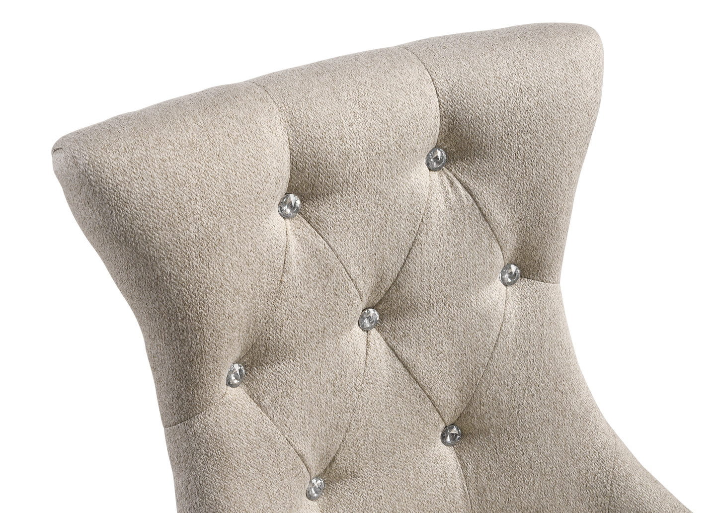 Gabrian Beige & Gray Fabric Side Chair (Set of 2) - Dining Room Seating