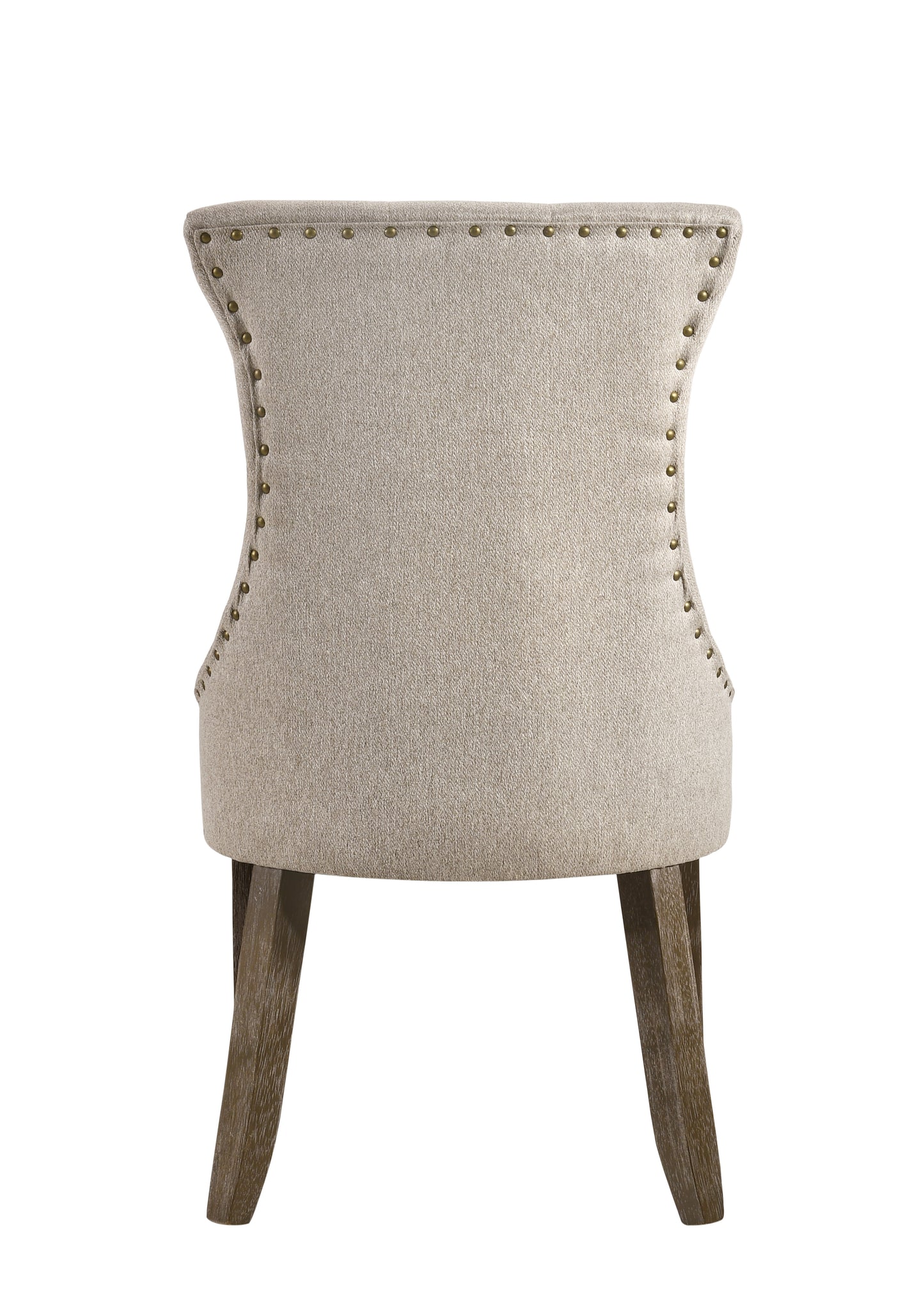 Gabrian Beige & Gray Fabric Side Chair (Set of 2) - Dining Room Seating