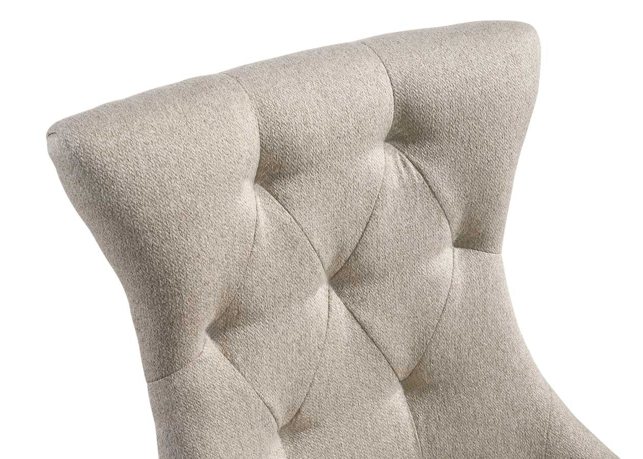 Gabrian Beige & Gray Fabric Side Chair (Set of 2) - Dining Room Seating