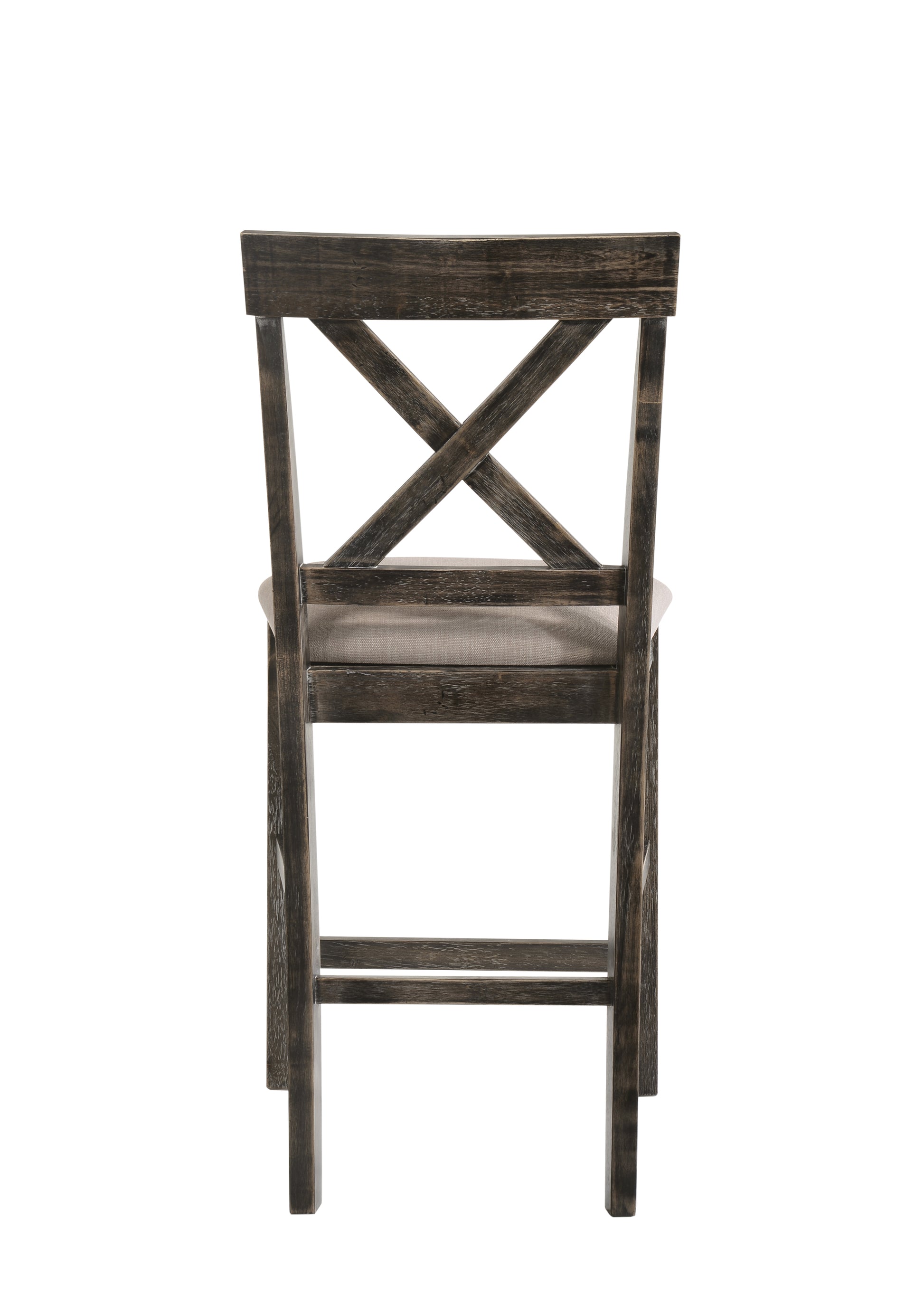 Tan Linen Counter Height Dining Chairs for Modern Kitchen