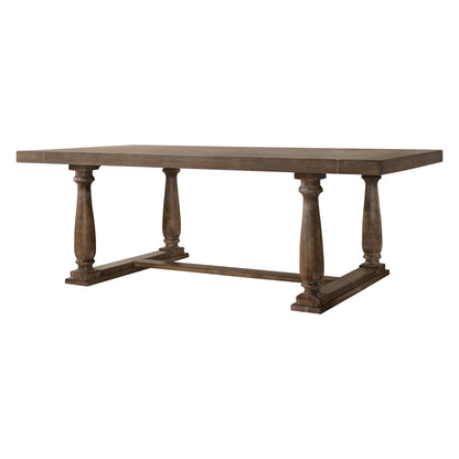 Oak Trestle Dining Table - 48" x 84"