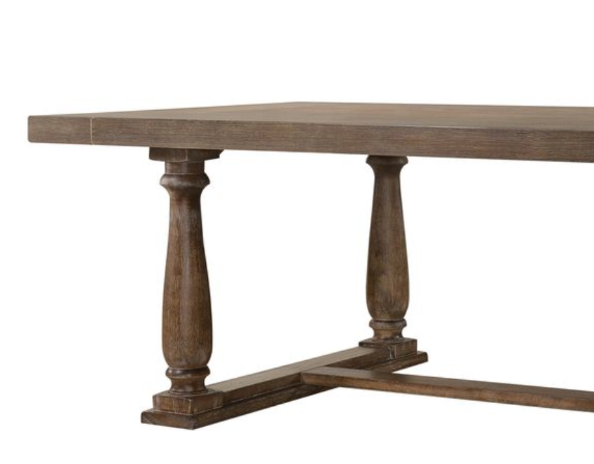 Oak Trestle Dining Table - 48" x 84"